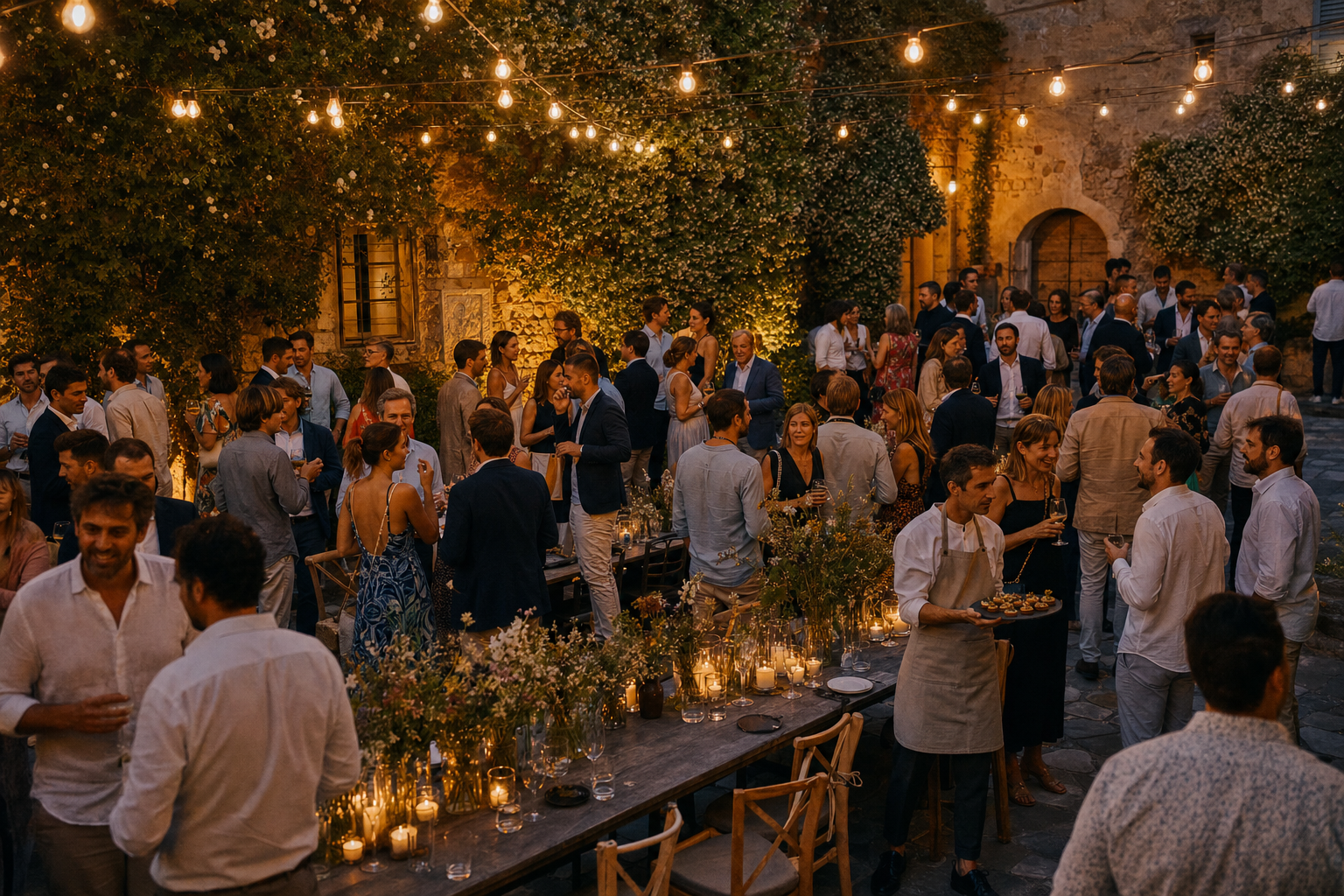 An elegant member soiree with introductions.